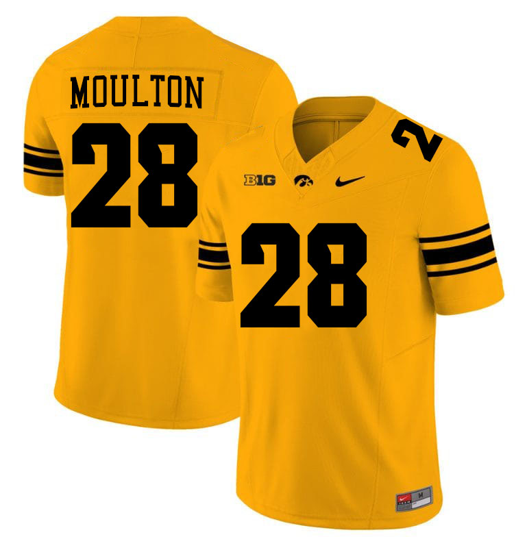 Kamari Moulton Iowa Jersey,University Of Iowa Hawkeyes Fotoball Uniforms,Jersey,Gears-Gold